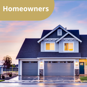 Permit- Homeowner Image showing a home with link to Homeowners Page